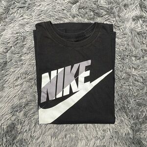 Nike Big Logo Black Short Sleeve Tee T Shirt Size Small